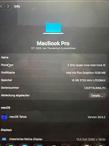 Apple macbook pro - 13,3", (2020)